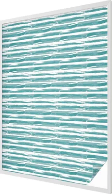 Obrázek produktu pro Vitrážová fólie na okna - 146x100 cm - vitrážový vzor - neprůhledná dekorativní fólie na ochranu soukromí - samolepicí, UV ochrana - zelené pruhy