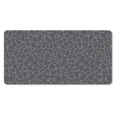 Produktbild von MuchoWow® Schreibtischunterlage Design - Geometrie - Schwarz 80x40 cm - XXL Mauspad - Gaming Mauspad