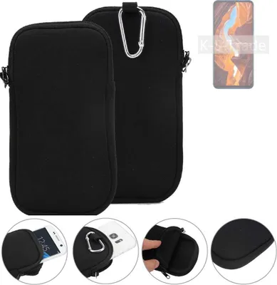 Produktbild von K-S-Trade Neopren-Hülle Handyhülle kompatibel mit Wiko 10 Schutzhülle Neoprenhülle Sleeve Schutz-Hülle Gürtel Tasche Case Holster Handytasche