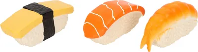 Obrázok produktu pre Sushi Dog Toy, Sushi Pet Toy, Sushi Dog Squeaky Toy, Latex Dog Food Toy, Latex Dog Squeaky Toy, Dog Squeaky Food Toy