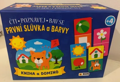 Immagine prodotto di Kniha a Domino První slůvka a Barvy - čti, poznávej, bav se!