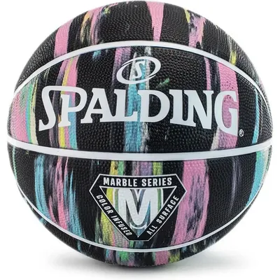Produktbild von Spalding Marble (Size 5) Basketball Kinder - Schwarz / Multicolor
