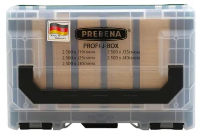 Produktbild von Prebena PROFI-J-BOX Stauchkopfnägel Brads 25 / 32 / 40 / 50 mm 12500 Stk. verzinkt geharzt