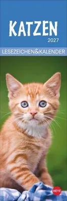 Produktbild von Katzen Lesezeichen & Kalender 2027