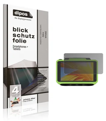Produktbild von Blickschutzfolie für Zebra WT6400 matt Schutzfolie Folie Display Schutz dipos