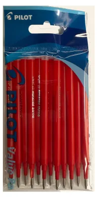 Produktbild von Pilot FriXion Ball Tintenroller 0,7 Ersatzminen Nachfüllminen | 4 Set á 3 Stk Rot