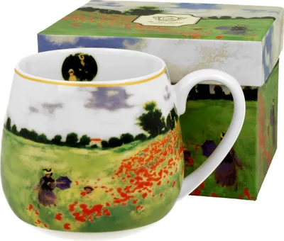 Produktbild von DUO ART GALLERY Fassbecher 430 ml POPPY FIELD New Bone China Porzellan