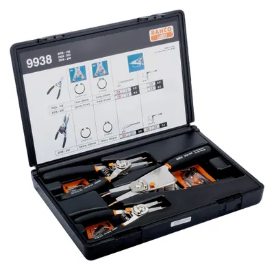 Produktbild von Bahco 9938, Zangensatz, Schwarz, Orange, 1,64 kg