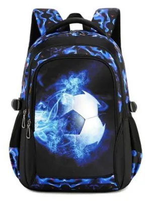 Produktbild von Schulrucksack Jungen Teenager Wasserdicht Leicht Blau 46x32x20cm
