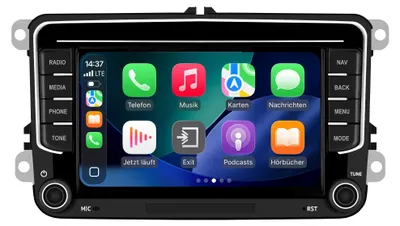 Produktbild von ESX VISION VMX751DAB | Media Moniceiver mit 7“ Touchscreen-Display passend für VAG-Modelle