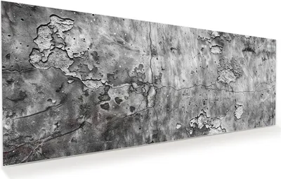 Produktbild von Glasbild 100x40cm in XXL für Wohnzimmer, Schlafzimmer Motiv Abgenutzte Wand