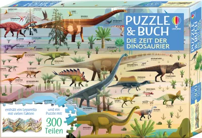 Produktbild von Puzzle & Buch: Die Zeit der Dinosaurier
