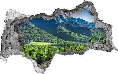 Produktbild von Selbstklebender Loch-3D-Aufkleber 95x73 cm Hill in der Tatra