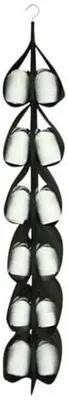 Immagine prodotto di Organizzatore da appendere per scarpe, con 12 scomparti, colore nero
