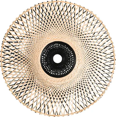 Produktbild von QAZQA - Orientalisch Orientalischer Lampenschirm Rattan 50 cm - Rina I Wohnzimmer I Schlafzimmer - Bamboo Rund - LED geeignet