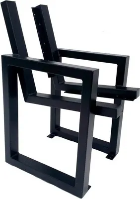 Produktbild von Bankbeine 2stk. 51x76cm schwarz pulverbeschichtet Bankkufen Bankgestell Stahl Gartenbank Beine