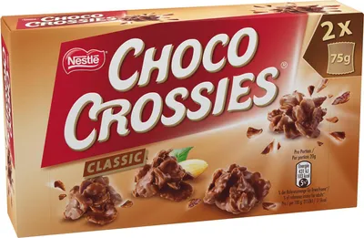 Produktbild von Nestlé Choco Crossies Original voller Knuspergenuss 1er Pack 2 x 75g