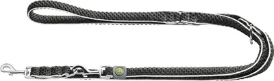 Produktbild von Hunter Verstellbare Führleine Hilo anthrazit, Maße: 20 mm / 200 cm