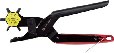 Produktbild von TOOLCRAFT TO-6425610 Revolverlochzange 2 mm, 2.5 mm, 3 mm, 3.5 mm, 4 mm, 4.5 mm 230 mm 1 St.