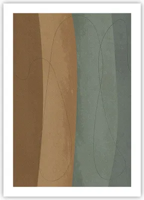 Produktbild von Poster - Poster ohne Rahmen - Abstraktion Gold Grün - 50x70 cm - Wand Bild - Wanddeko - Wandbilder - Kunstposter - Wandposter - Bilder - Kunstdruck - Wanddekoration - Wandbild - P2XPA50x70-4213