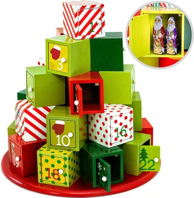 Productafbeelding van Herbruikbare adventskalender cadeauberg