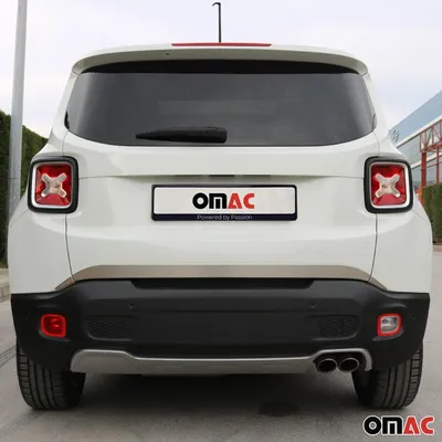 Zdjęcie produktu dla Tylna listwa bagażnika do Jeep Renegade 2015-2024 Szczotkowany chrom 3x