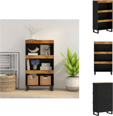 Zdjęcie produktu dla vidaXL Szafka nocna 60x33x107 cm lite drewno mango - Szafki nocne