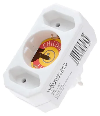 Produktbild von VIVanco™3 Schuko-Steckdosen/Euro-Adapter
