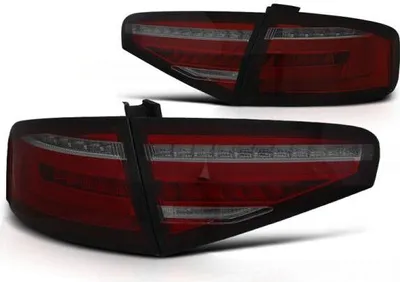 Zdjęcie produktu dla Tylne światła LED do Audi A4 B8 (8K) 11-15 czerwone/dymne do halogenów