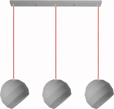 Image de Lampe Suspendue Toolight APP384-3CPR Grey