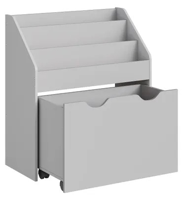 Immagine prodotto di SONGMICS, scaffale per bambini con 3 ripiani, e contenitore mobile con ruote