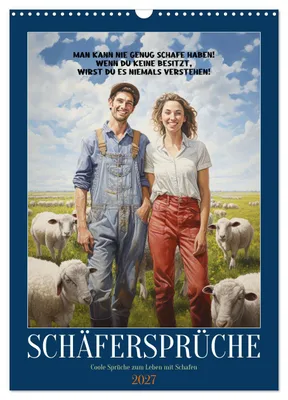 Produktbild von Schäfersprüche (Wandkalender 2027 DIN A3 hoch), CALVENDO Monatskalender