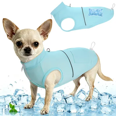 Kühlweste für Hunde mit 8 Kühlpacks, Outdoor