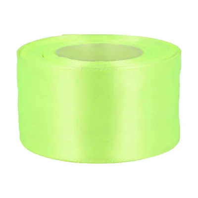 27m Satinband 50mm Dekoband neongruen