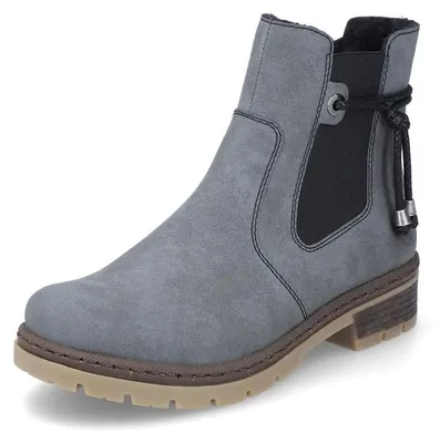 Image de Rieker Bottines pour dames doublées bleu