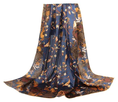 Productafbeelding van 100% zijden sjaal, 110 x 110 cm, voor dames
