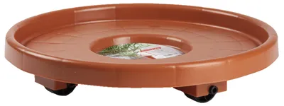 Produktbild von PlasticForte Pflanzenuntersetzer - rund - 34 cm - braun