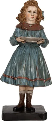 Produktbild von Clayre & Eef Dekorationsfigur Frau 15x14x31 cm Beige Kunststoff