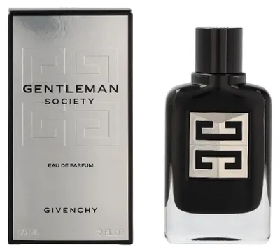 Productafbeelding van Givenchy Gentleman Society, mannenparfum, 60 ml, vloeibare parfum, met noten van kardamom, salie, narcis, vetiver, cederhout en vanille