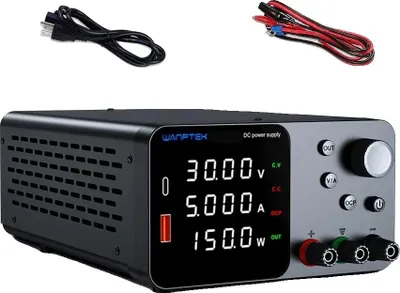 Image de Alimentation de laboratoire, tension réglable,USB-A/TYPE-C, TPS305 30V 5A, prise UE 220V