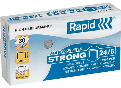 Produktbild von Rapid Heftklammer 24/6 galvanisiert 11700245 2000St RedStrip