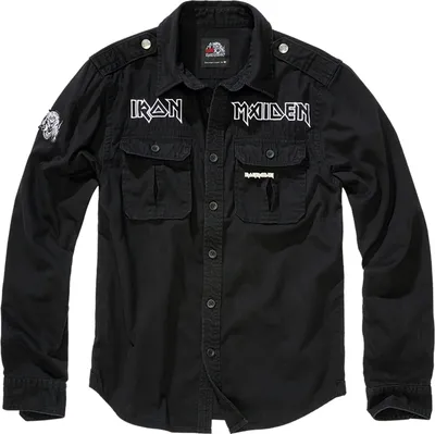 Produktbild von Brandit Iron Maiden Vintage Shirt long sleeve Eddy black, 3XL