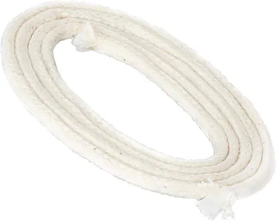 Productafbeelding van 1 meter lont met glasvezelinzet glasvezellont rond Ø 6mm voor smeltlicht spirituslamp olielamp voor gezuiverde lampolie paraffineolie permanente lont