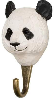 Imagen del producto de Ganchos para colgar en forma de panda, ideales para decorar un jardín temático de animales