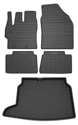 Obrázok produktu pre Gumové autokoberce SolidPRO + vaňa kufra pre: Toyota Yaris Cross 2022- 5 ks