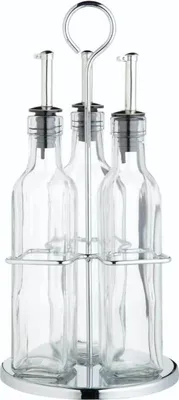 Zdjęcie produktu dla Zestaw do oliwy i octu, 3 elementy, 0,27 l, szkło - KitchenCraft | Świat Smaków