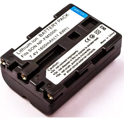 Produktbild von Akku für Sony Alpha DSLR-A300 Li-Ion 7,2 Volt 1600 mAh schwarz.