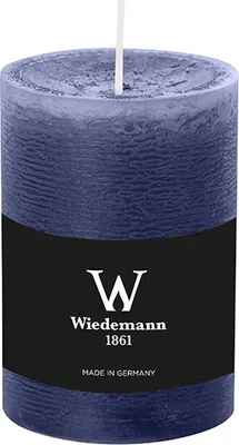 Produktbild von Wiedemann Marble Rustik Kerzen, Stumpenkerzen,  Dunkelblau 100 x Ø 68 mm