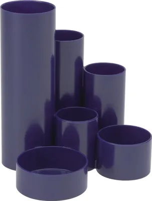 Produktbild von Stifteköcher Mauldeskbox 6 Röhren blau Packung mit 12 Stück