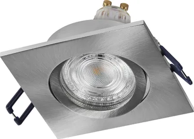 Immagine prodotto di Lampada da incasso a LED OSRAM, GU10, 4,5 W, 2700 K, 400 lm, bianco caldo, IP20, nichel satinato, set da 3 pezzi